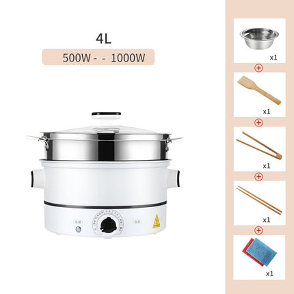 Multifunctional household small electric hot pot cooking pot electric cooking pot plug in one dormitory student 1 person 2-3 - Wnkrs