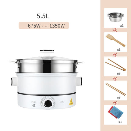 Multifunctional household small electric hot pot cooking pot electric cooking pot plug in one dormitory student 1 person 2-3 - Wnkrs