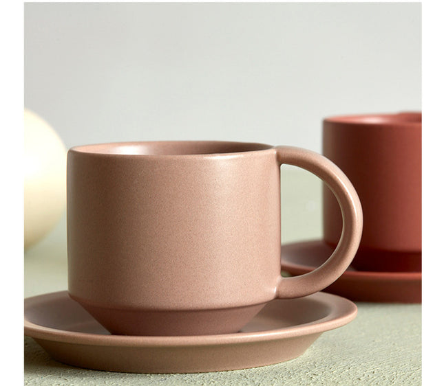 Velvet Ceramic Coffee Mug With Tray - Wnkrs