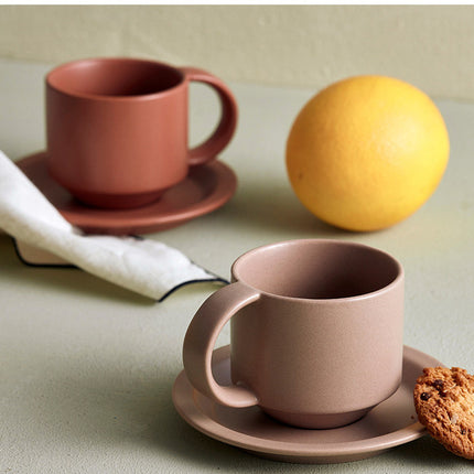 Velvet Ceramic Coffee Mug With Tray - Wnkrs