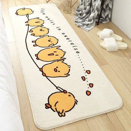 Bedroom Home Living Room Cushion Carpet Plush Floor Mat Under Bed - Wnkrs