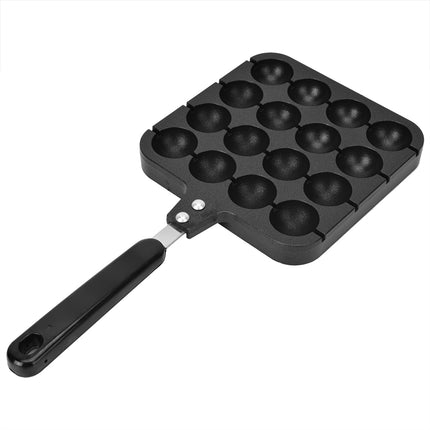 Household Hong Kong-Style Egg Waffle Pan Commercial Portable Gas Round Egg Waffle Machine Cake Cake Non-Stick Bakeware Baking Mold - Wnkrs