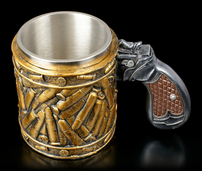 Bullet Stainless Steel Cup Personalized Pistol Style Beer Cup - Wnkrs