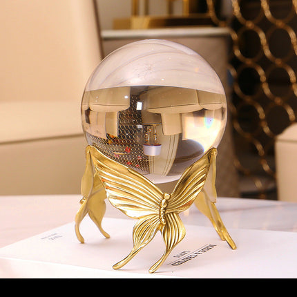 European Modern Copper Crystal Ball Home Furnishing Decoration - Wnkrs