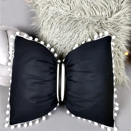 Black And White Striped Bow Waist Pillow Pillow Cute Cushion Lunch Break Pillow - Wnkrs