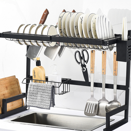 Kitchen Stainless Steel Sink Rack Drain Basket Dish Storage Rack Sink Dishwashing Place Table Chopsticks Dish Rack - Wnkrs