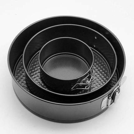 3PCS SET Non Stick Cake Tier Mold Baking Pan Tray Spring Form Round Bakeware - Wnkrs