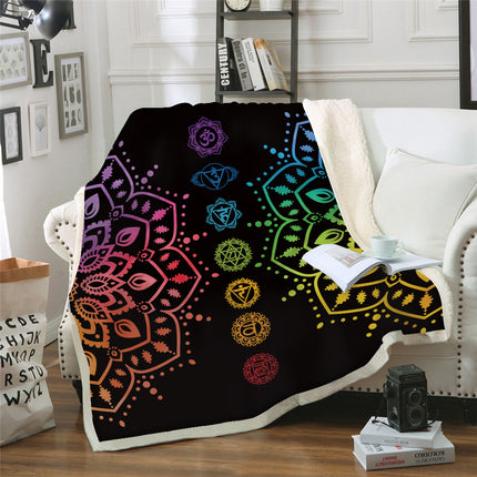 Thickened Double Layer Plush 3D Digital Printing Blanket - Wnkrs