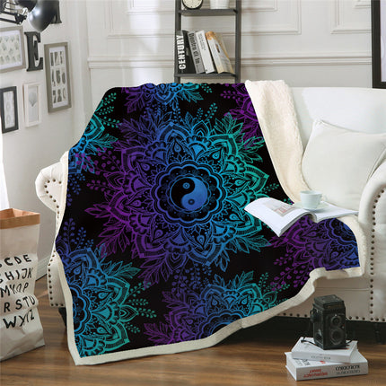 Thickened Double Layer Plush 3D Digital Printing Blanket - Wnkrs