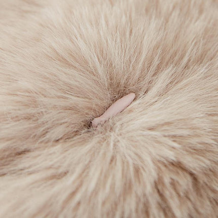 Fur Ball Round Sofa Decoration Pillow Child Cushion - Wnkrs