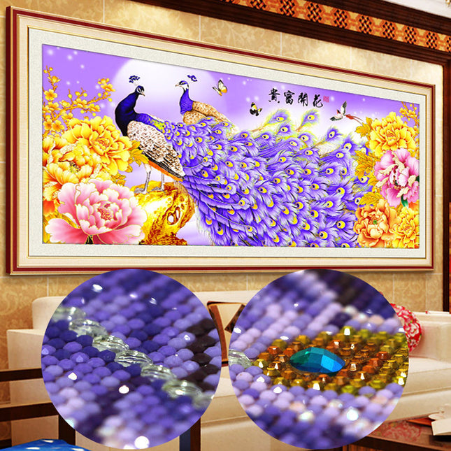 Diamond Painting Peacock Living Room New Full Diamond - Wnkrs