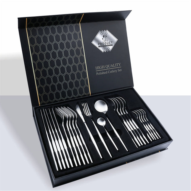 24 Piece Set Of 304 Stainless Steel Knife Gift Box - Wnkrs