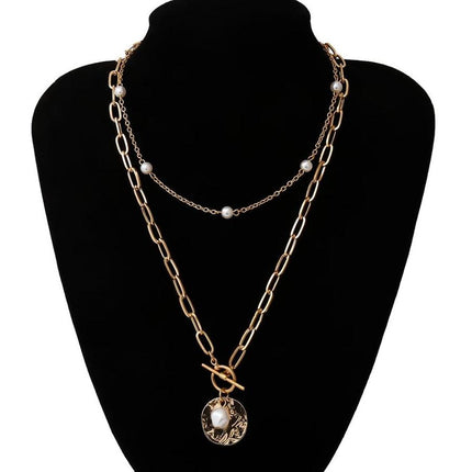 Women's Baroque Pearl Coin Pendant - Wnkrs