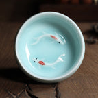 Diyao powder blue double fish