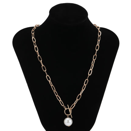 Women's Baroque Pearl Coin Pendant - Wnkrs