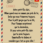 Papy mamie to pfils / 140X180CM