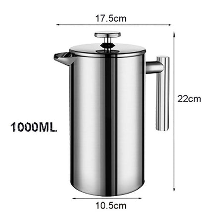 French Press Coffee Maker Stainless Steel Coffee Percolator - Wnkrs