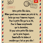 Papy mamie to pfille / 140X180CM