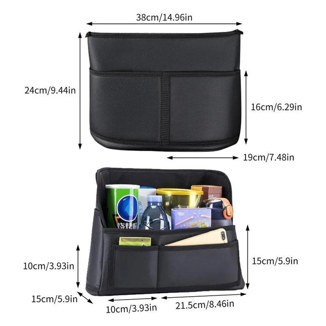 Deluxe PU Leather Car Seat Storage Organizer - Wnkrs