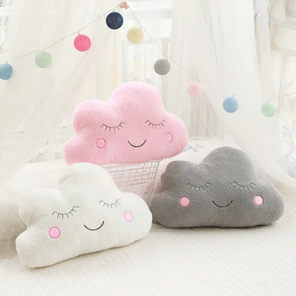 Nice Stuffed Cloud Moon Star Raindrop Plush Pillow - Wnkrs