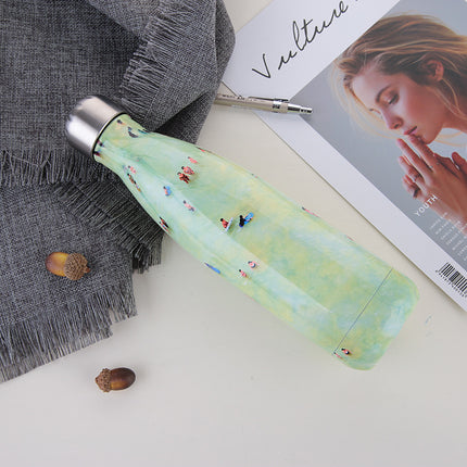 Hot Hot Hot Stainless Steel Vacuum Flask Hot Water  Outdoor Sport Thermal Water Bottle 500ML Coke Bottle - Wnkrs