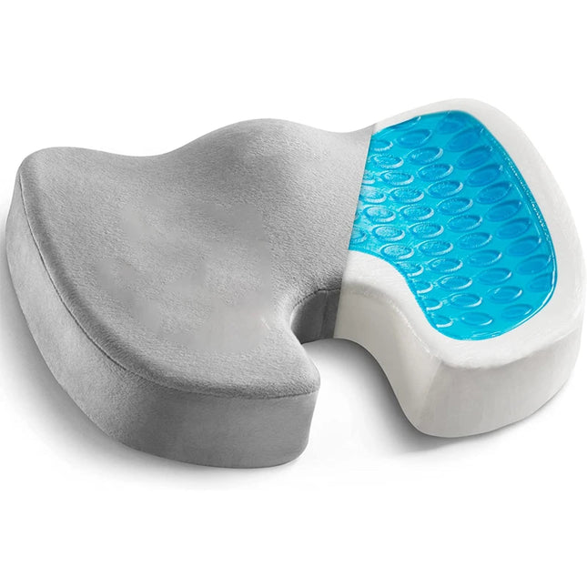 Coussin antidérapant pour coccyx en gel et mousse à mémoire de forme