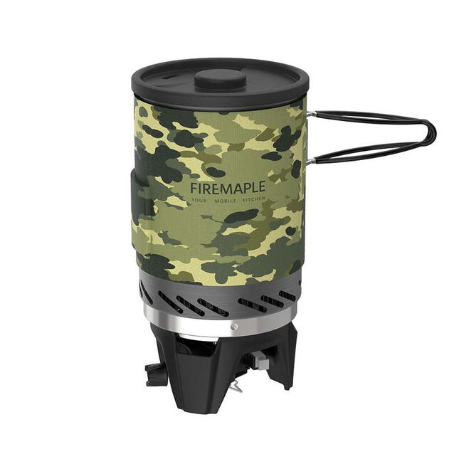 Système de cuisson pour réchaud à gaz de camping camouflage