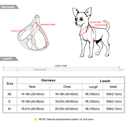 Conjunto de arnés y correa de nailon ajustable para perros de todas las razas