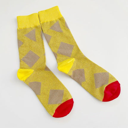 Calcetines de algodón para hombre con estampado de colores