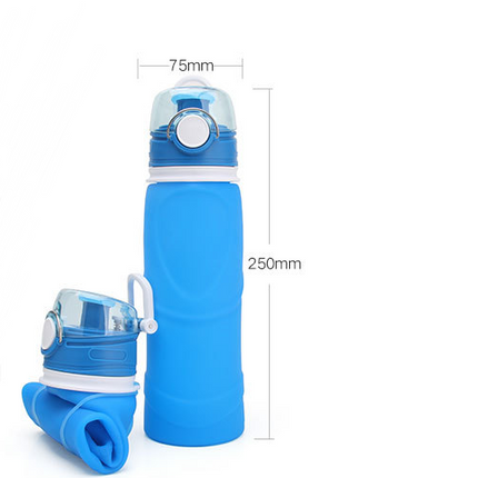 Silicone Folding Water Bottle Food Grade Silicone Water Bottle Travel Portable Folding Water Cup Travel Folding Water Bottle - Wnkrs