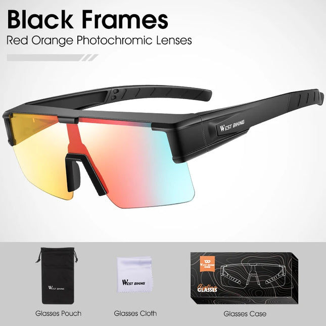 Gafas de ciclismo fotocromáticas con protección UV400