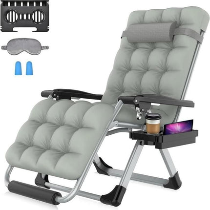 26In Zero Gravity Lounge Chair with Removable Cushion & Headrest - Wnkrs