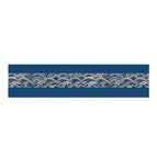 De grosses vagues aux bords bleus / 120x32cm