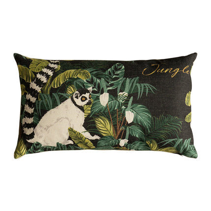 Madagascar, Jungle Animal Cushion Cover in Lush Green - Wnkrs