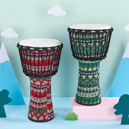 Qiangu Sheepskin African Drum Cloth Handmade Drum For Children''s Kindergarten Beginners 8 "10" Professional Yunnan Lijiang Drum - Wnkrs