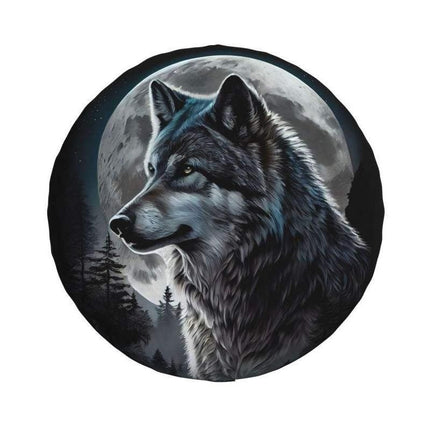 Wild Spirit Wolf Tire Cover – Custom Protector for 4x4, Trailer, RV Wheels - Wnkrs