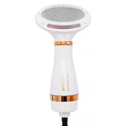 Hair Dryer and Comb Brush Portable Dog Hair Blower Adjustable Temperature Low Noise Pet Grooming Hair Dryer Puppy Fur Blower - Wnkrs