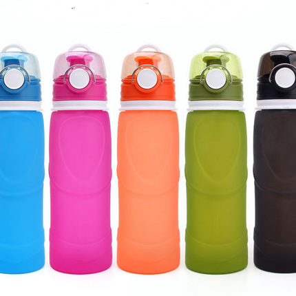 Silicone Folding Water Bottle Food Grade Silicone Water Bottle Travel Portable Folding Water Cup Travel Folding Water Bottle - Wnkrs