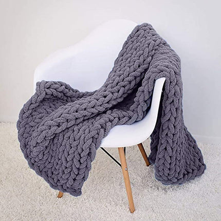 Chenille thick thread blanket handmade blanket - Wnkrs