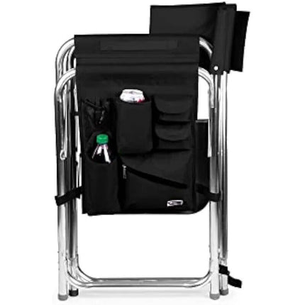 Deluxe Black Sports Chair with Side Table - Wnkrs