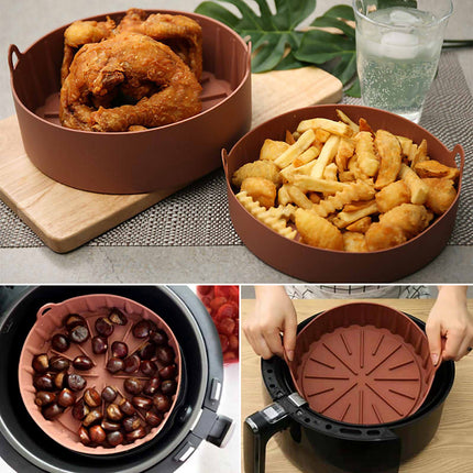 Air Fryer Silicone Pot Multifunctional Air Fryers Oven Accessories - Wnkrs