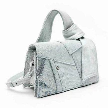 Sac à bandoulière chic en denim