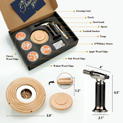 Cocktail Smoker Kit with Torch