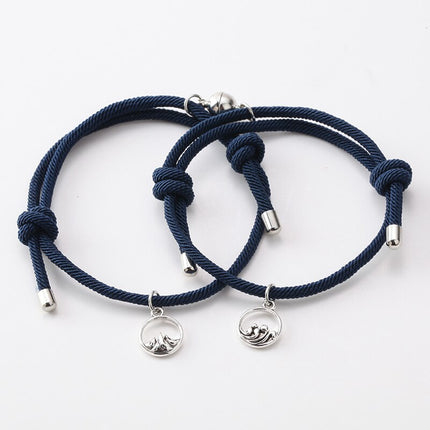 Rope Couple Bracelet with Magnite - Wnkrs