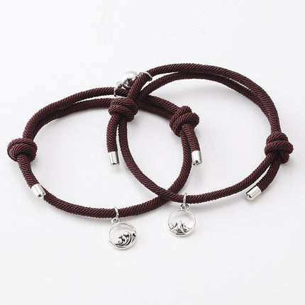 Rope Couple Bracelet with Magnite - Wnkrs