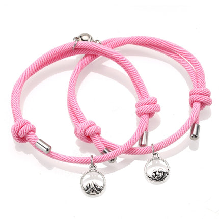 Rope Couple Bracelet with Magnite - Wnkrs