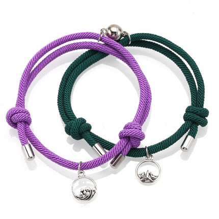 Rope Couple Bracelet with Magnite - Wnkrs