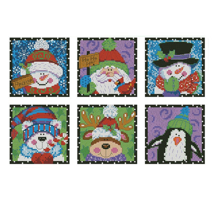 Cross stitch kit Christmas tree hanging - Wnkrs