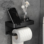 Negro (con soporte para papel higiénico)