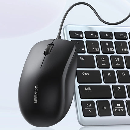 USB Wired Ergonomic Mouse with 1200 DPI and 3 Buttons for Laptops and PCs